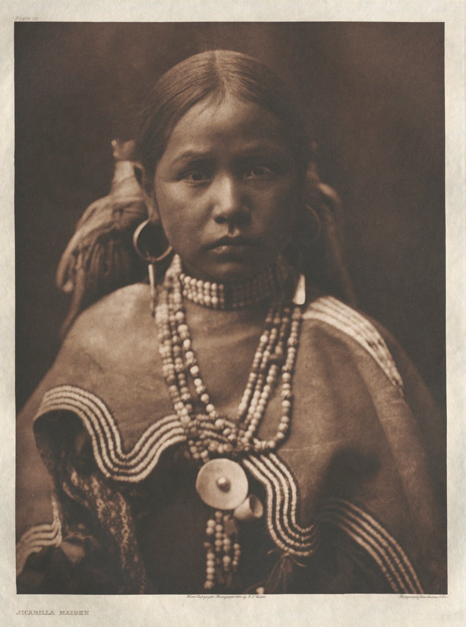 Portfolio I, Plate 22: Jicarilla Maiden by Edward S. Curtis
