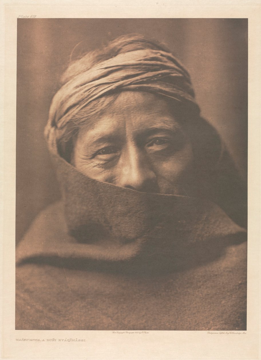 Portfolio XVII, Plate 612: Waíhusiwa, A Zuñi Kyáqimâssi by Edward S. Curtis