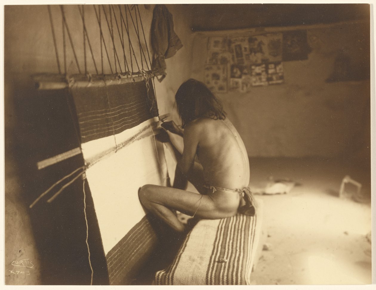 The Weaver - Hopi by Edward S. Curtis