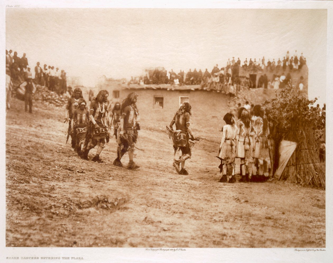 Snake Dancers Entering the Plaza by Edward Sheriff (after) Curtis