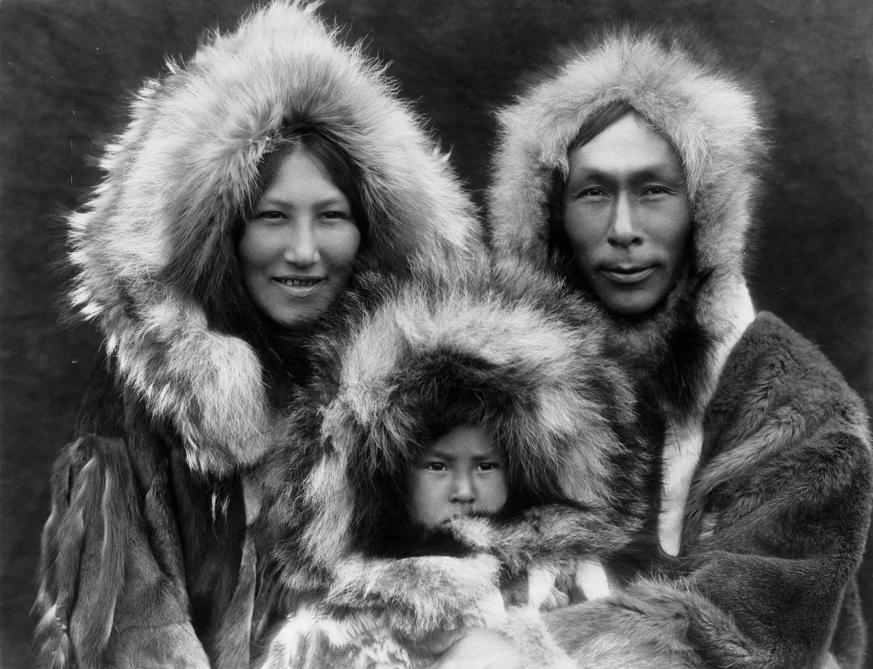 A family group, Noatak, c.1929 by Edward Sheriff Curtis