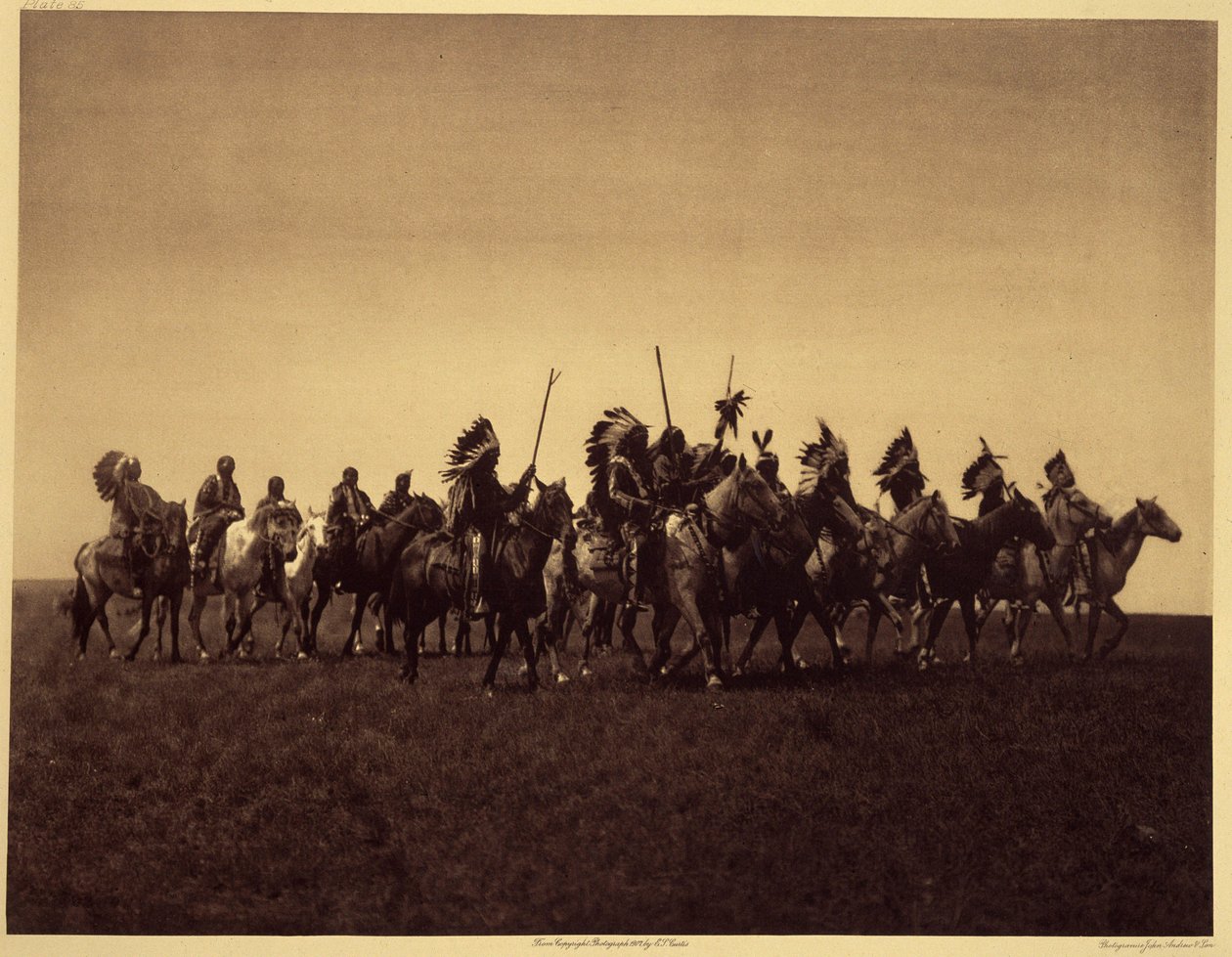 Brate war party by Edward Sheriff Curtis