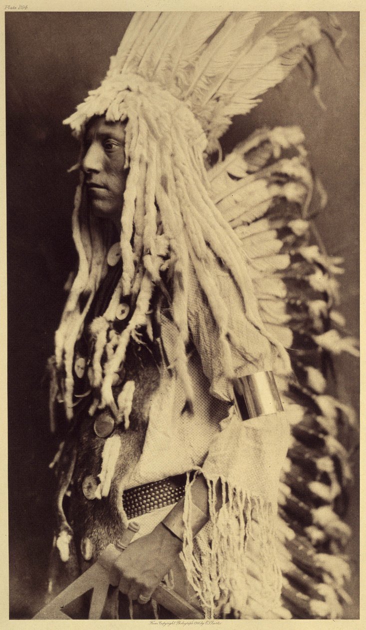Old Person, Piegan. Photo from Volume 6 of the Encyclopedia Published by Edward S. Curtis on the Indians of North America by Edward Sheriff Curtis