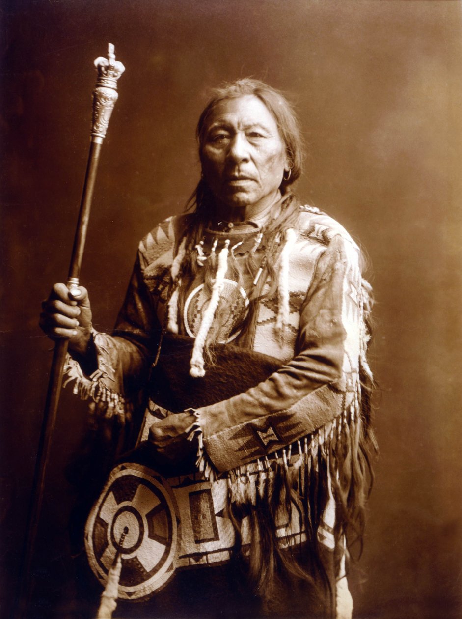 Running Rabbit (Aatsista-Mahkan 1833-1911), Blackfeet Indian, c. 1900, photo Edward S. Curtis by Edward Sheriff Curtis
