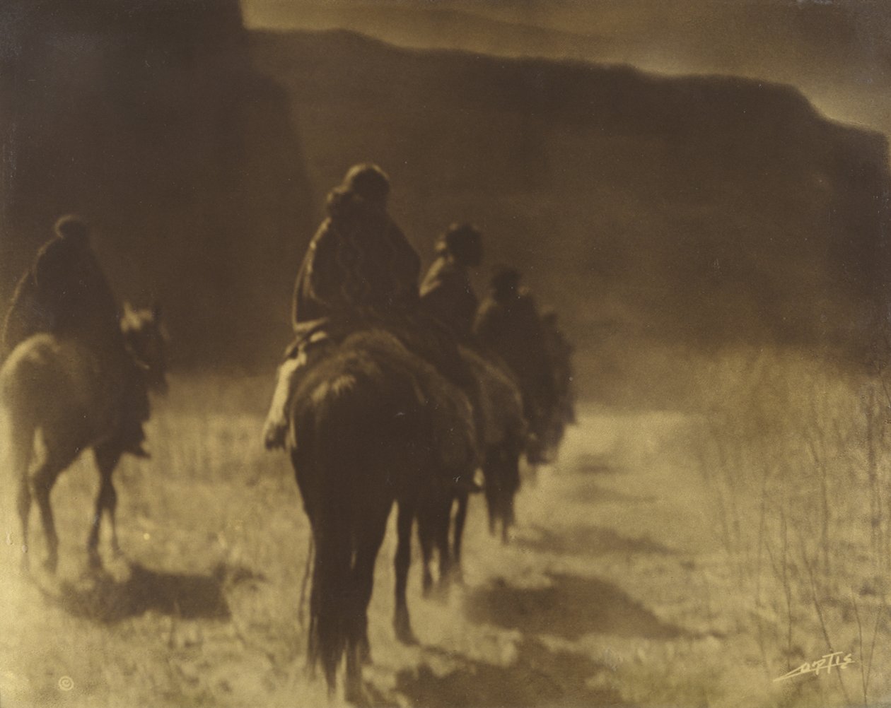 The Vanishing Race — Navaho Plate 1, Volume 1 from the series The North American Indian, c. 1904 by Edward Sheriff Curtis