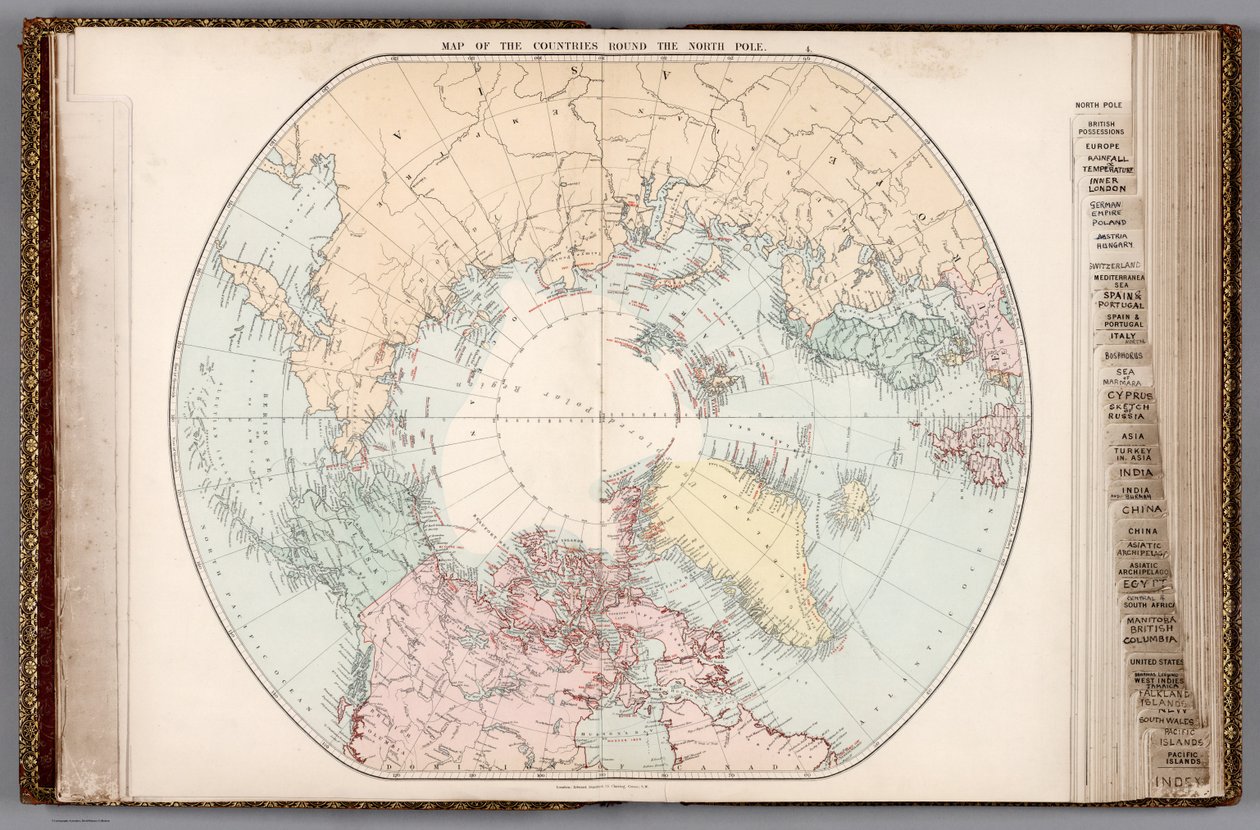 London Atlas of Universal Geography, 1887 by Edward Stanford