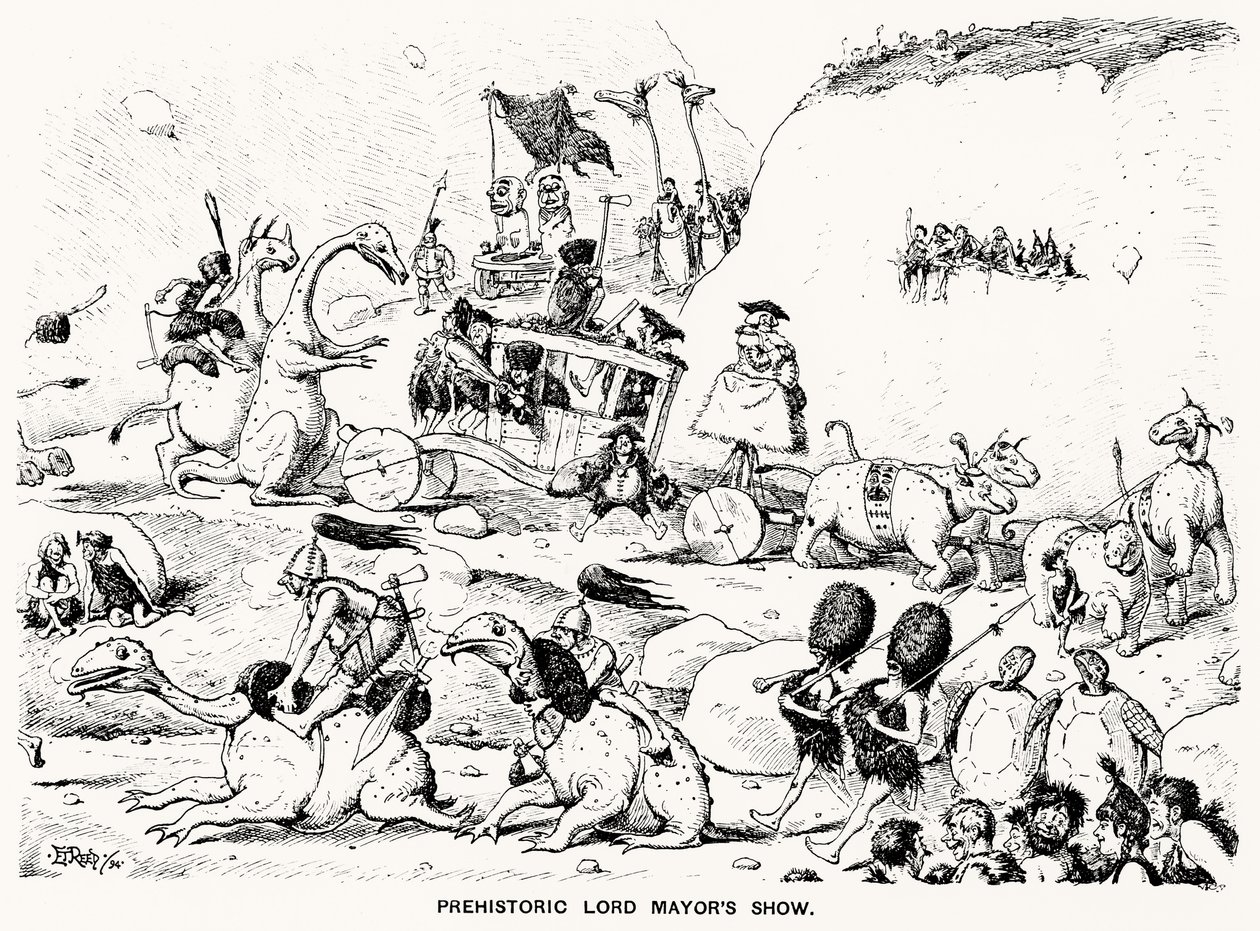 Prehistoric Lord Mayors Show, 1894 by Edward Tennyson Reed