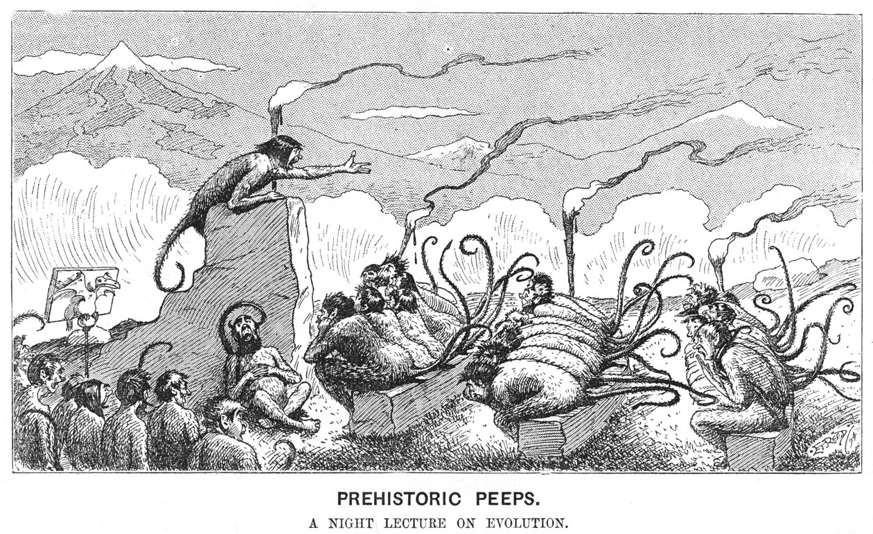 Prehistoric Peeps: A Night Lecture on Evolution by Edward Tennyson Reed