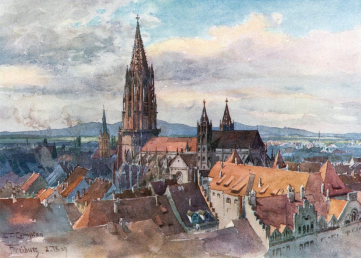 Freiburg-im-Breisgau by Edward Theodore Compton