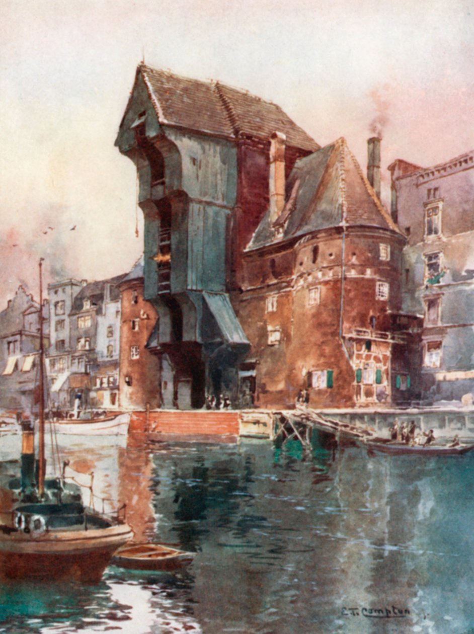 Krahnthor in Danzig by Edward Theodore Compton