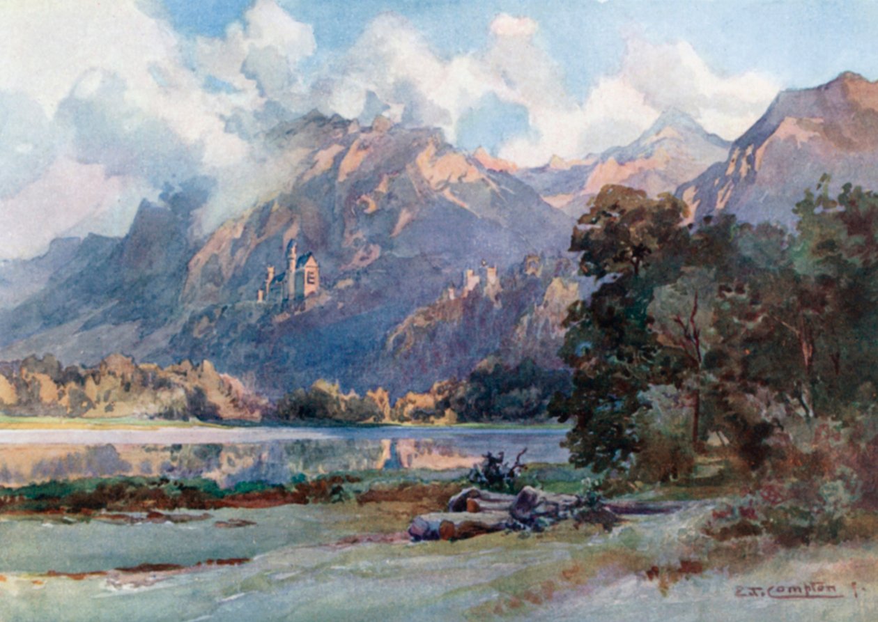 Neuschwanstein and Hohenschwangau by Edward Theodore Compton