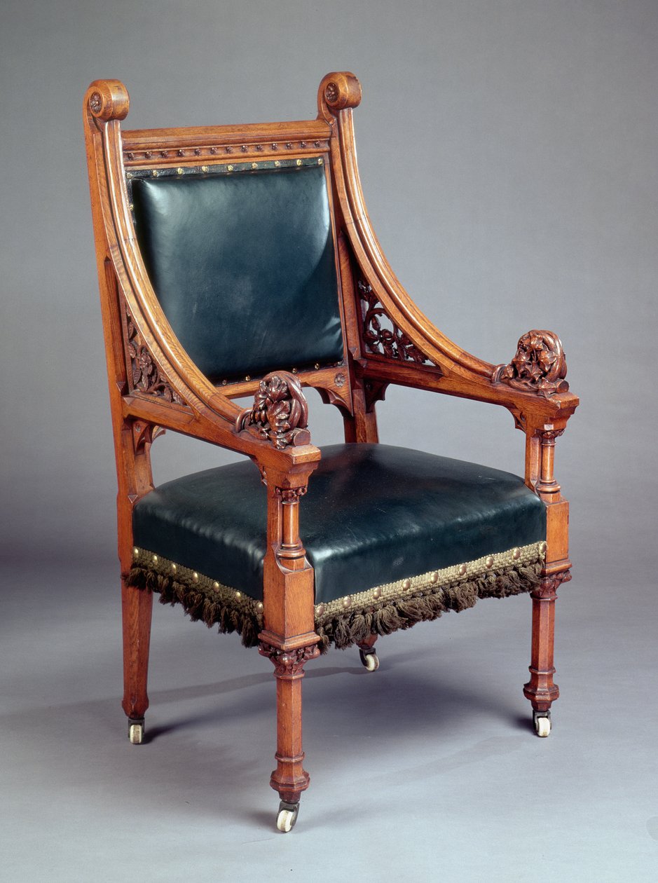 Chair, probably made by Crace by Edward Welby Pugin