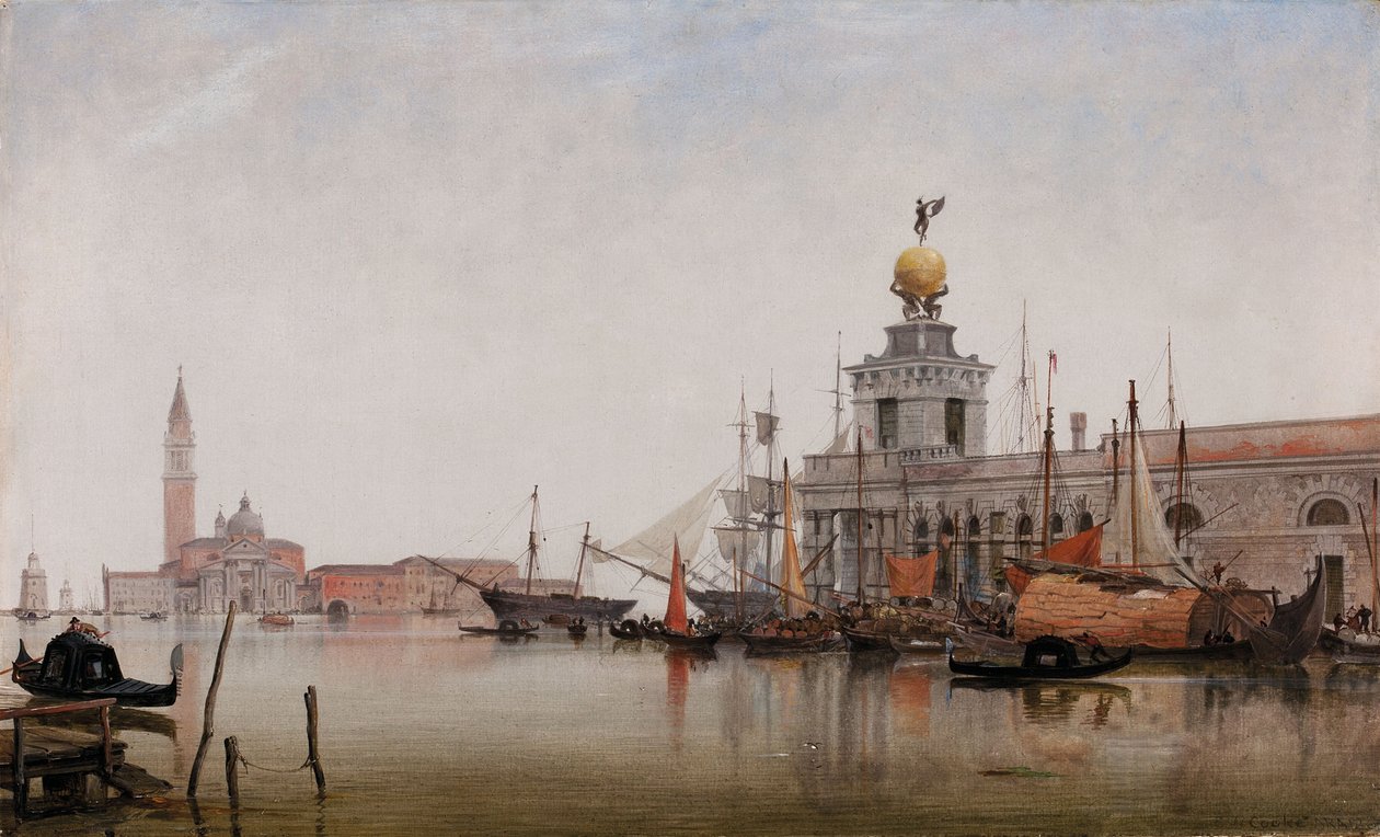 The Dogana di Mare with San Giorgio Maggiore Beyond, 1863 by Edward William Cooke