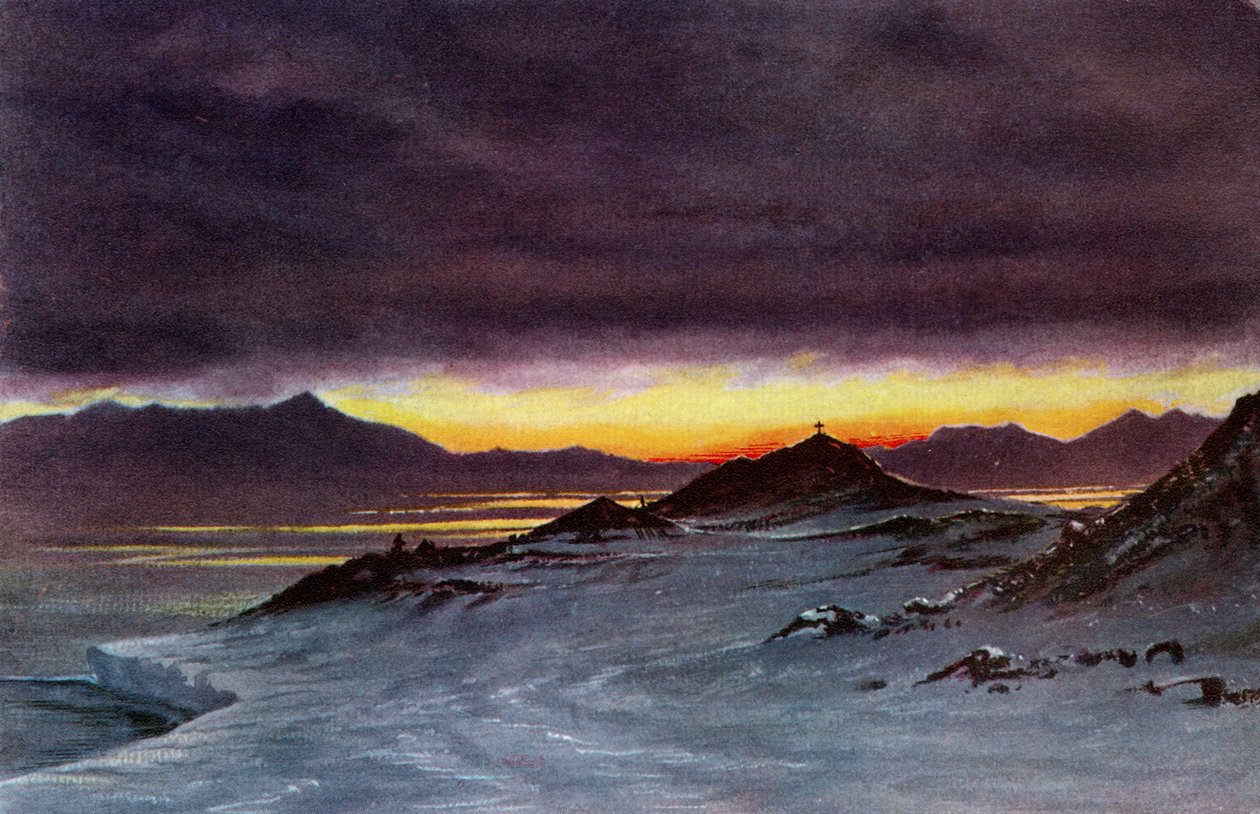Hut Point, Midnight, March 27th, 1911 by Charles Edward Wilson