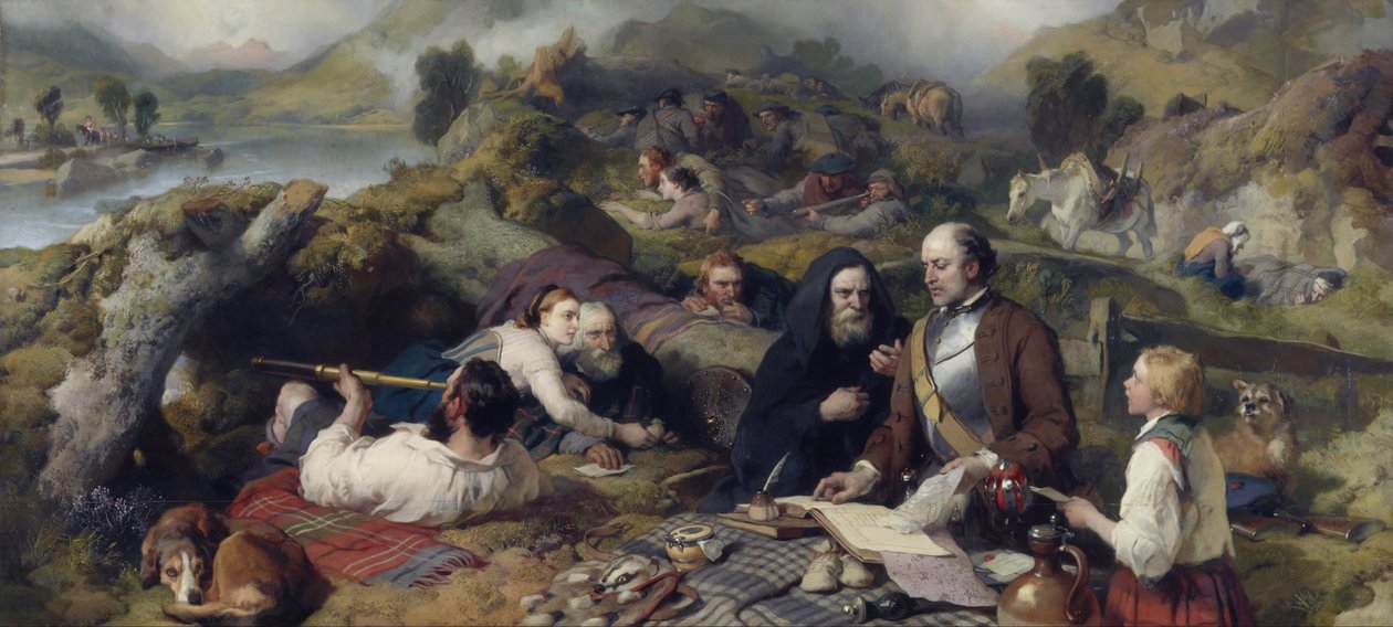 Rent-Day in the Wilderness by Edwin Landseer