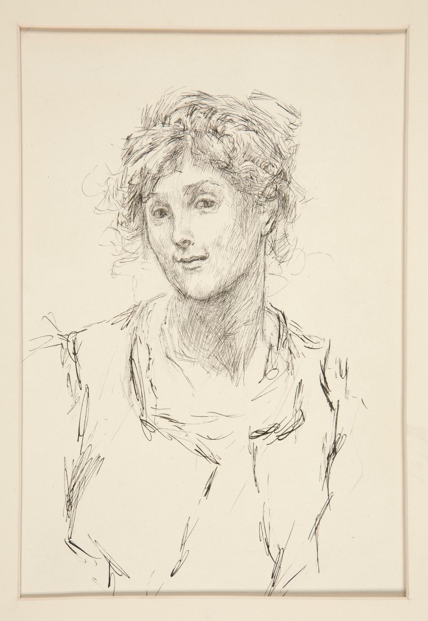 Audrey, Illustration for Act V, Scene I, As You Like It by Edwin Austin Abbey