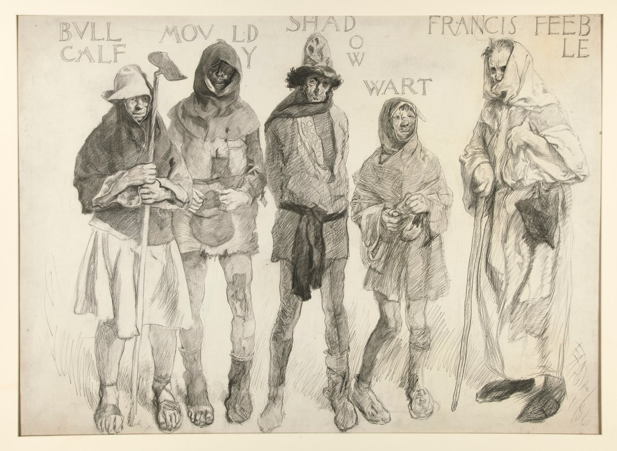 Before Justice Shallow by Edwin Austin Abbey