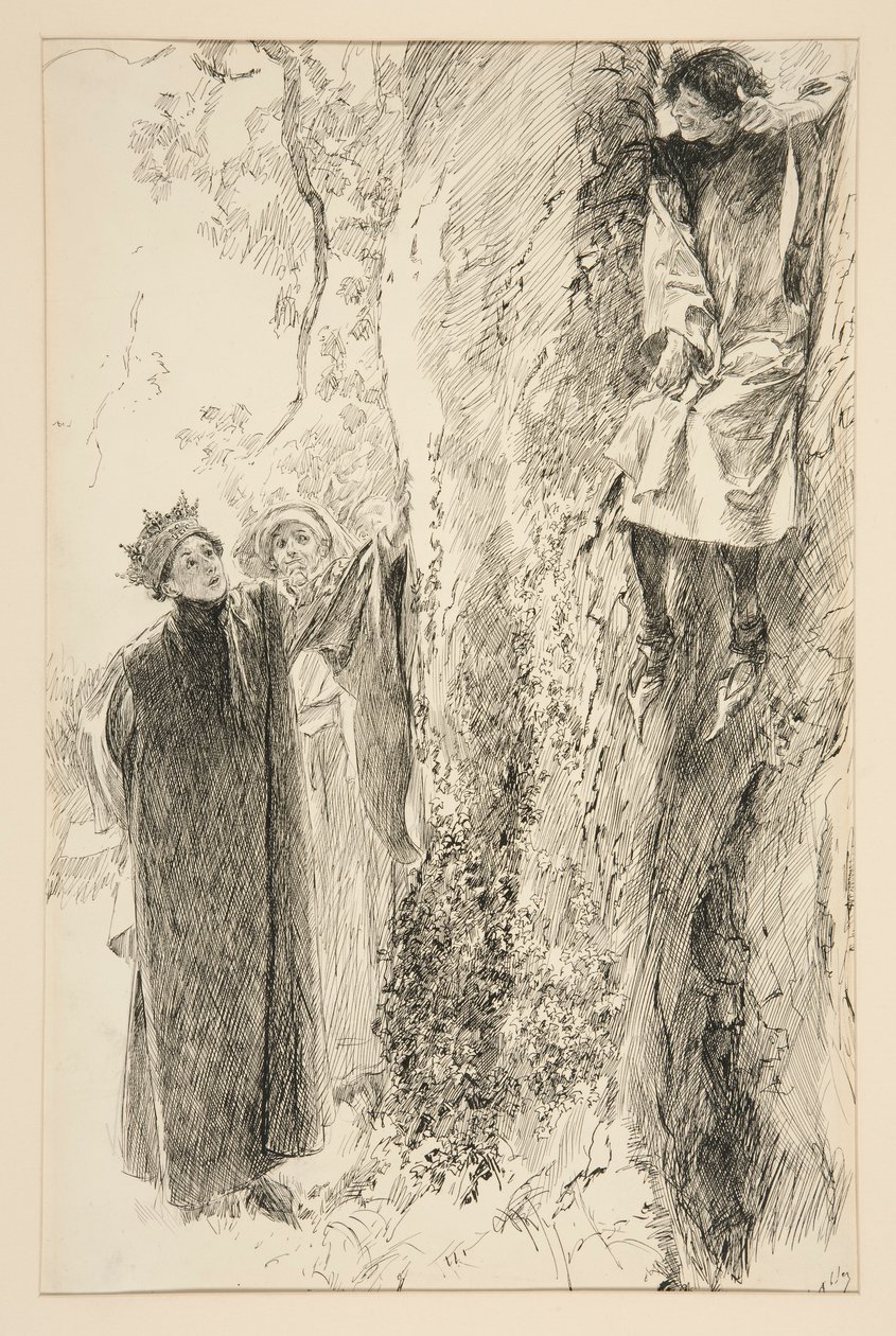 Biron and the King, from Act IV, Scene iii, Love