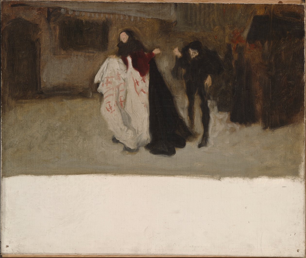 Compositional Study, for Richard, Duke of Gloucester, and the Lady Anne by Edwin Austin Abbey