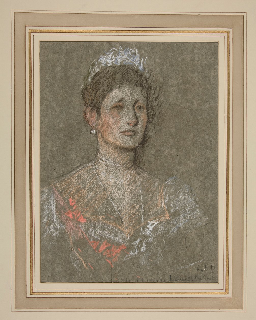 Coronation of Edward VII, Portrait: Princess Louise of Battenberg by Edwin Austin Abbey