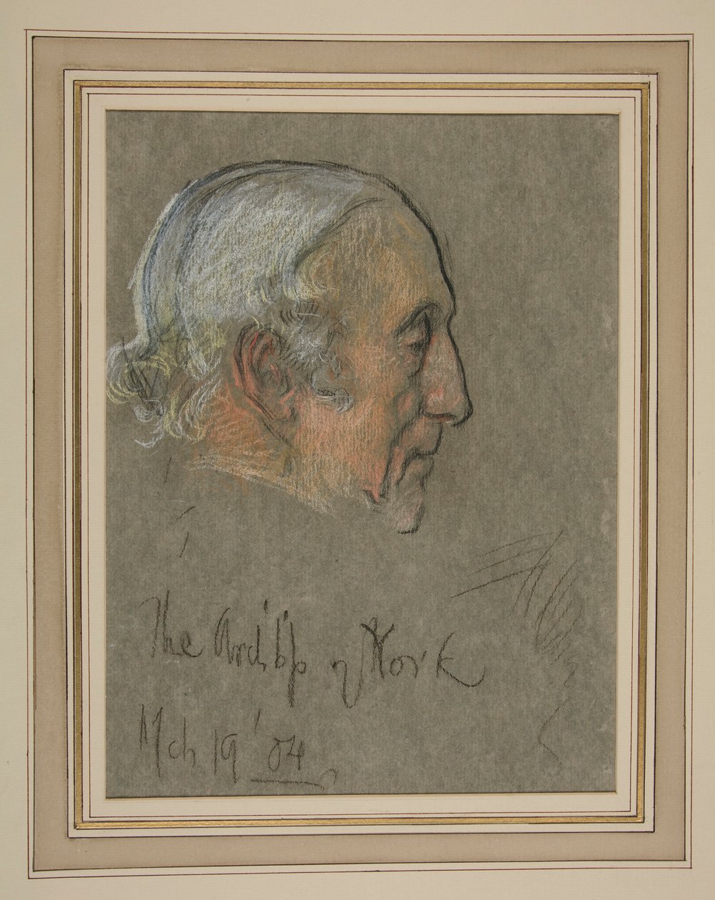 Coronation of Edward VII Portrait: William Dalrymple Maclagan, Archbishop by Edwin Austin Abbey