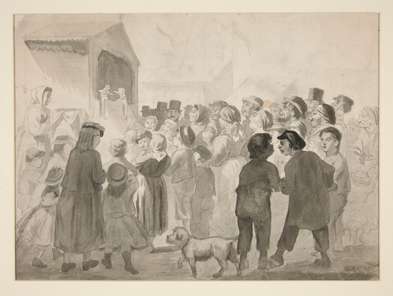 Crowd Scene by Edwin Austin Abbey