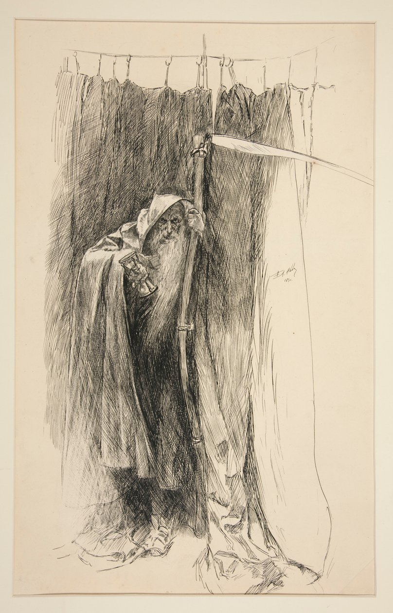Enter Time, as Chorus - Act IV, Scene I, The Winter by Edwin Austin Abbey