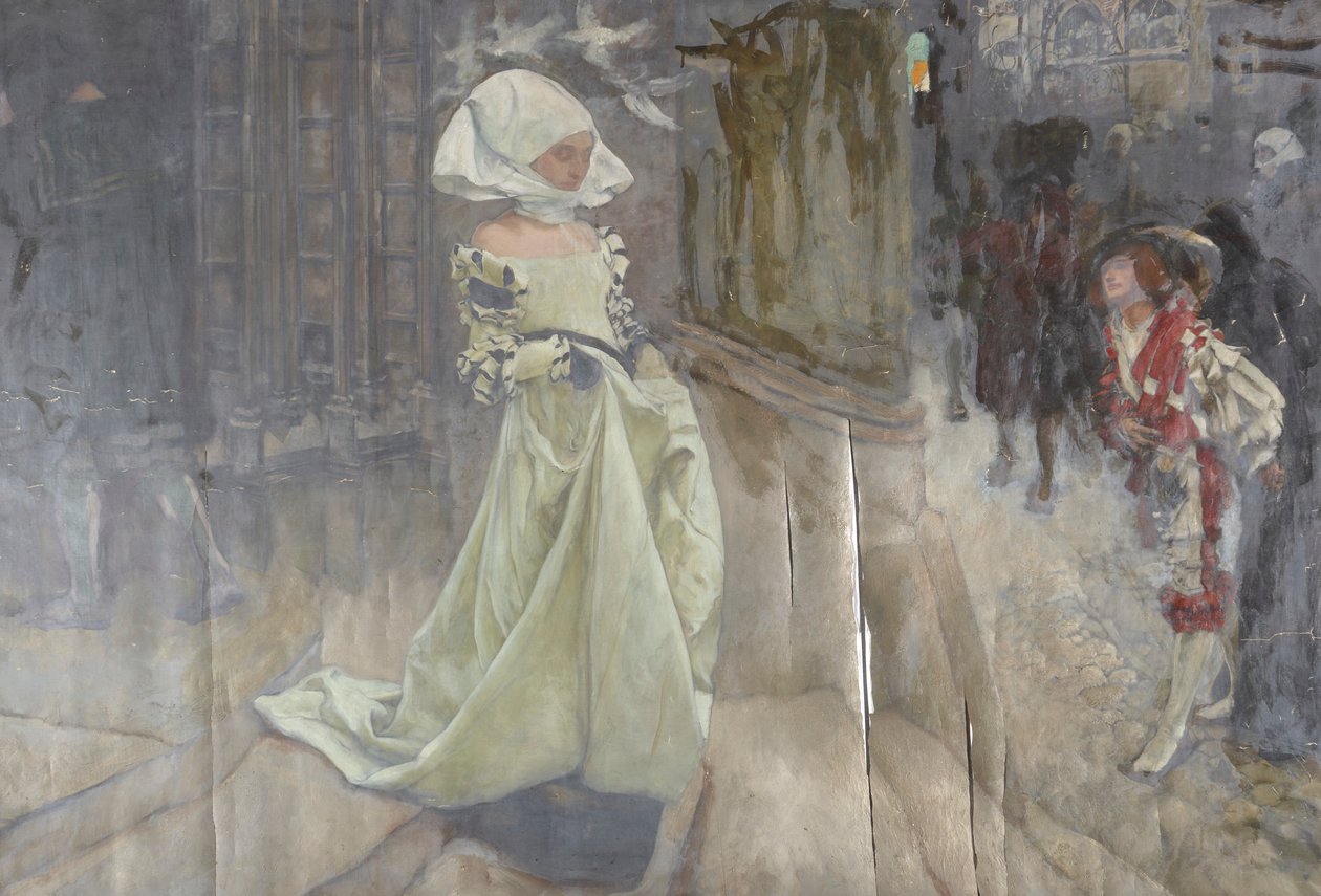 Figure Study, Possibly for Margaret and Faust by Edwin Austin Abbey