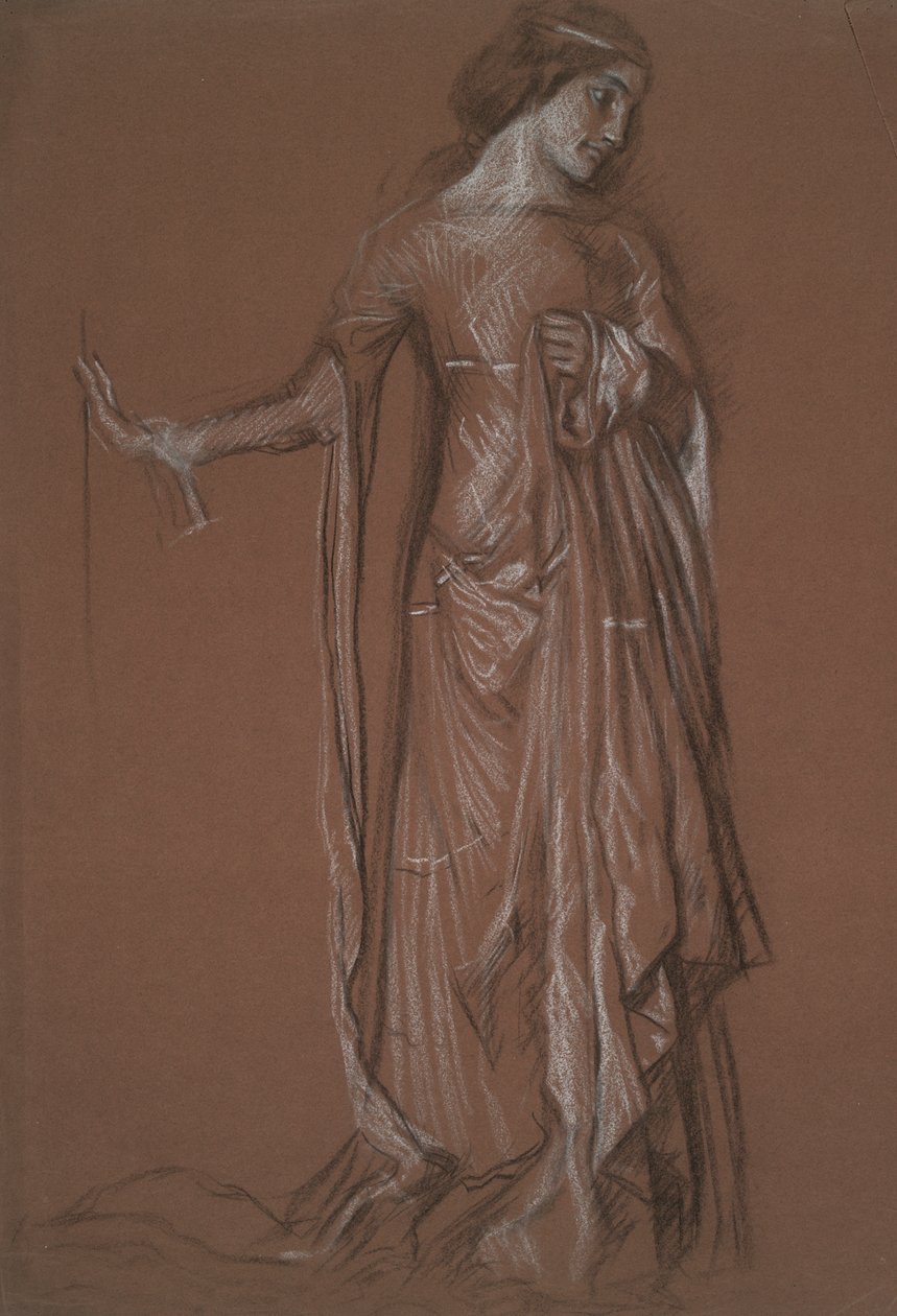 Figure study by Edwin Austin Abbey