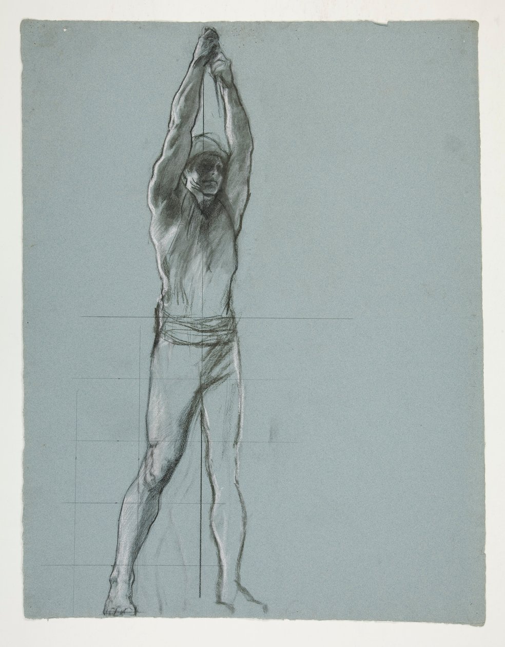 Figure Study for The Spirit of Vulcan, Genius of the Workers in Iron and Steel, capitol rotunda, Harrisburg, Pennsylvania by Edwin Austin Abbey