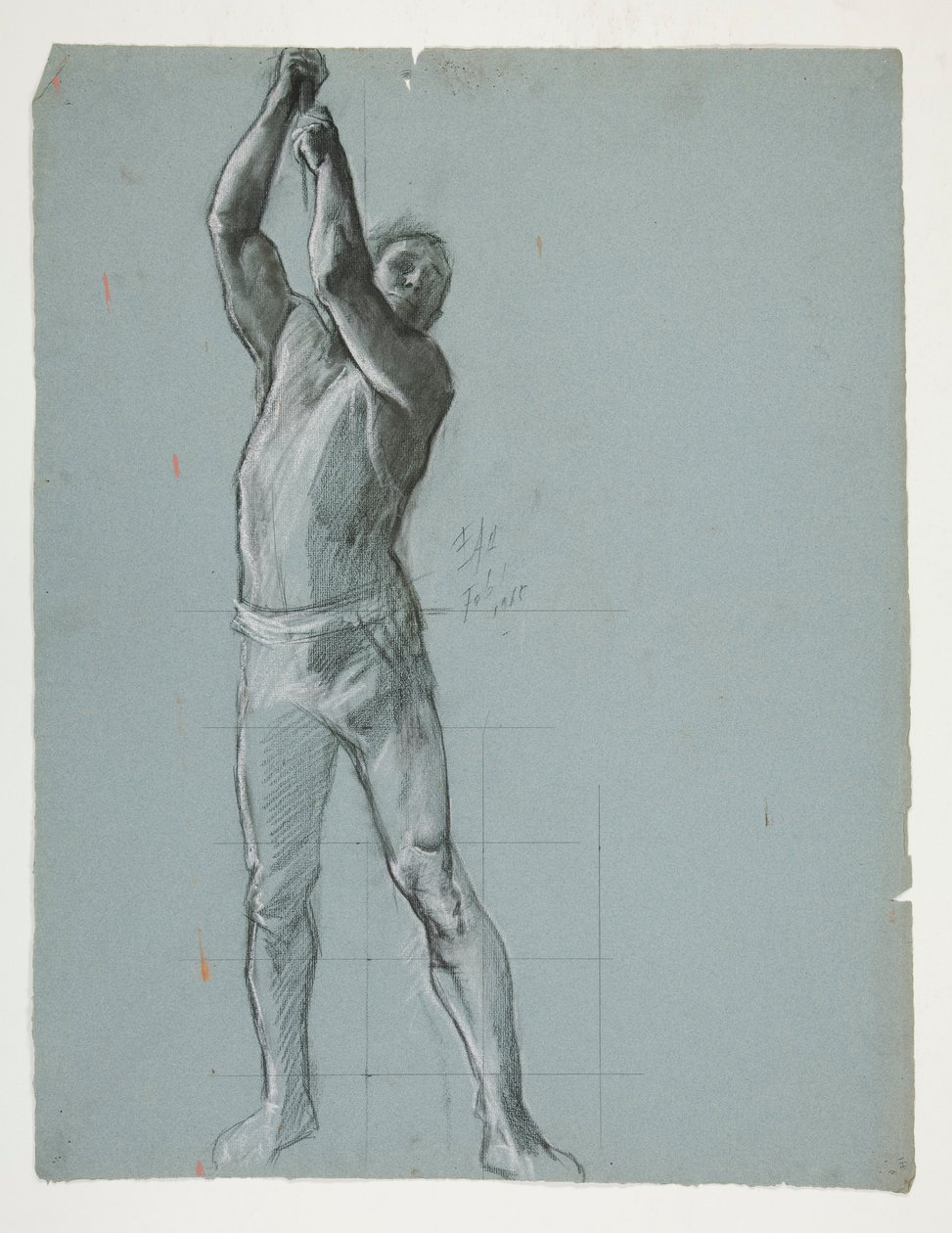 Figure Study for The Spirit of Vulcan, Genius of the Workers in Iron and Steel, Capitol Rotunda, Harrisburg, Pennsylvania by Edwin Austin Abbey