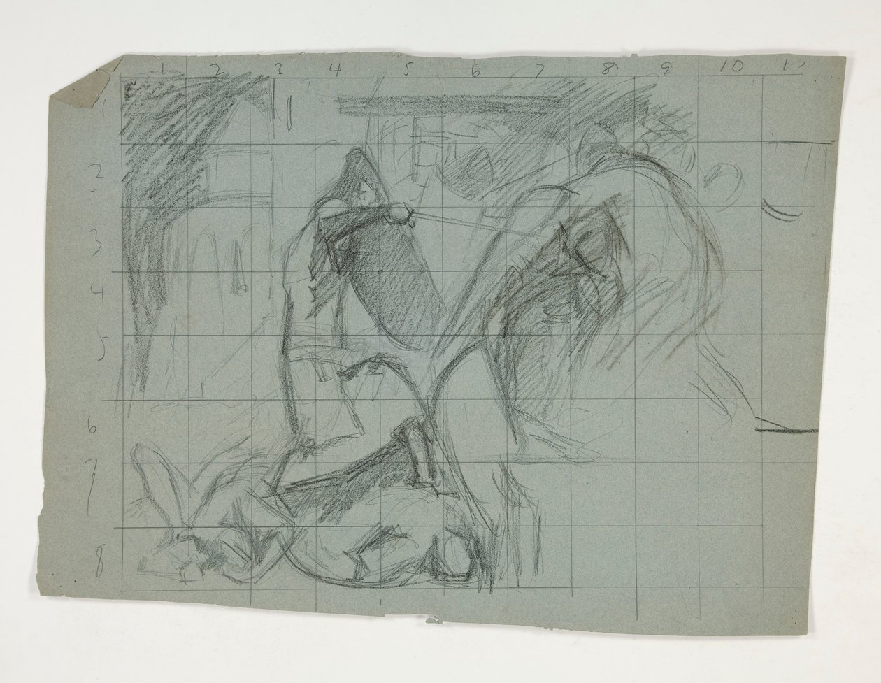 Figure Study for the Seven Deadly Sins, from The Quest of the Holy Grail