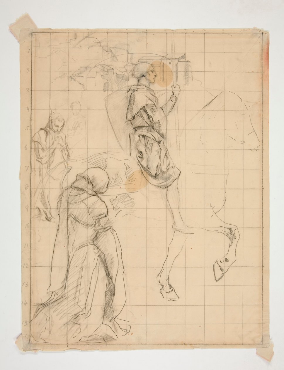 Galahad on Horseback: Study by Edwin Austin Abbey
