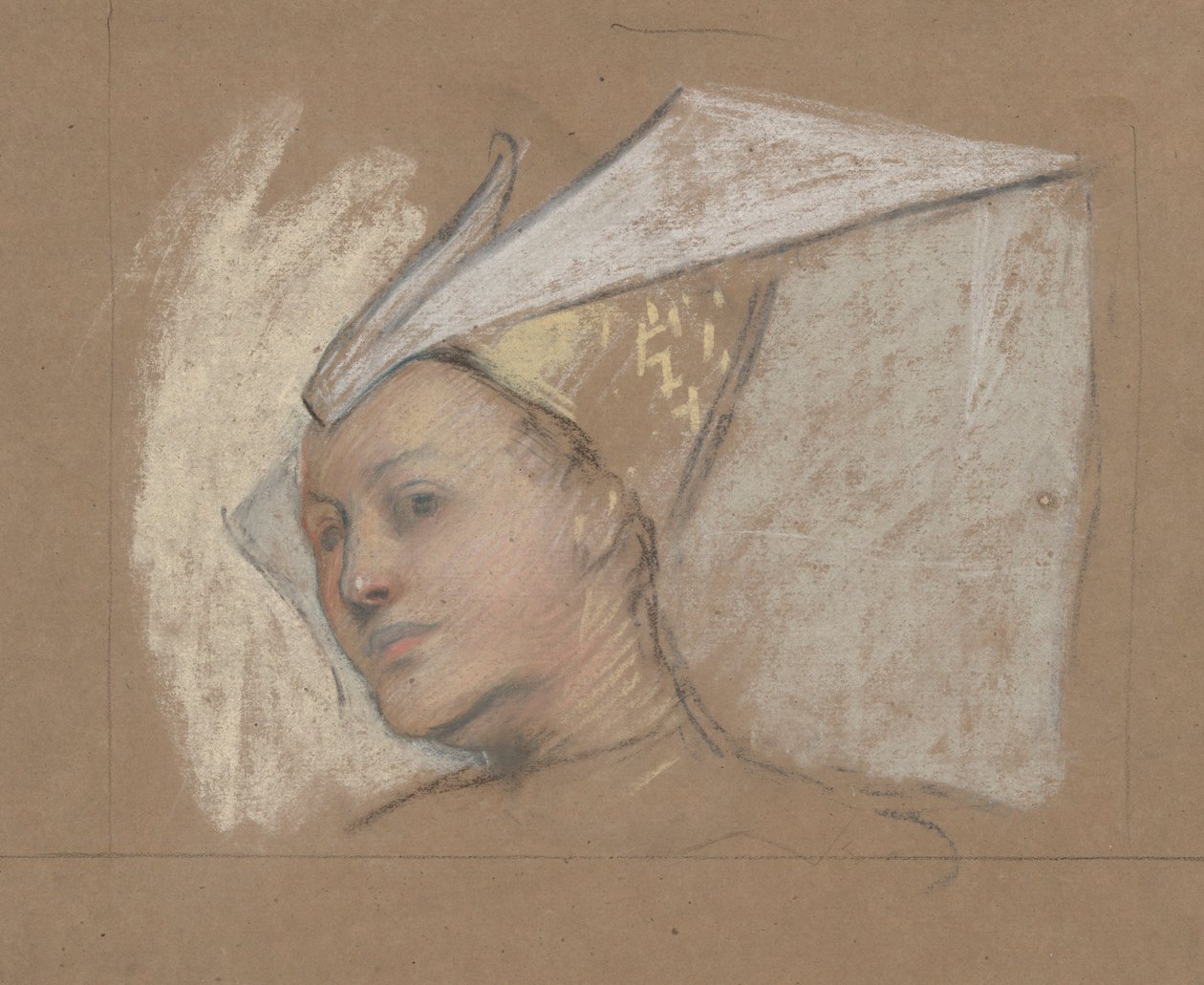 Head of Lady Anne, from Richard III by Edwin Austin Abbey