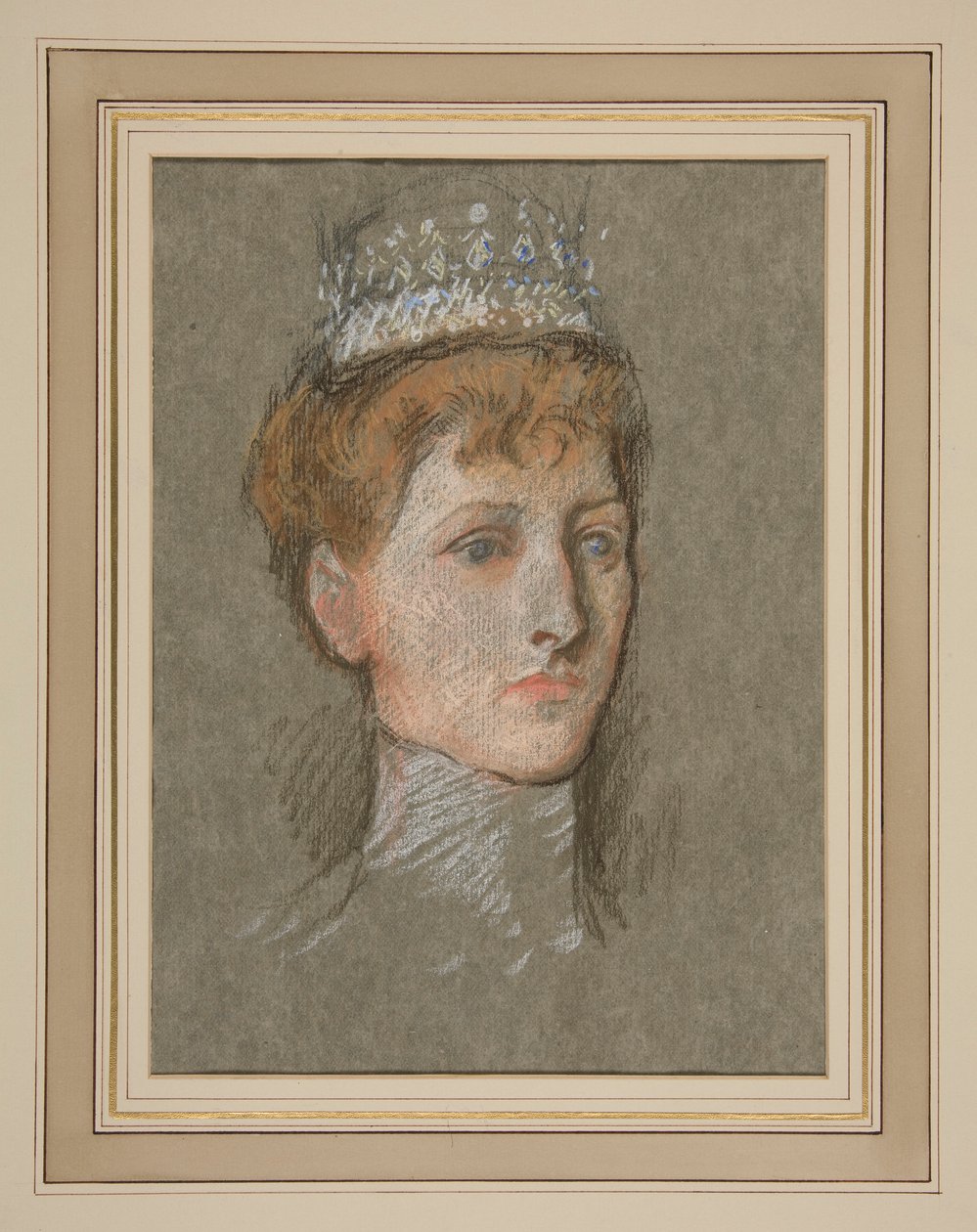 Head of the Princess of Wales (Queen Mary) by Edwin Austin Abbey