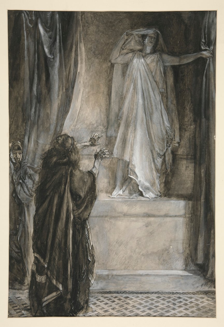 Hermione - Act V, Scene III, The Winter by Edwin Austin Abbey