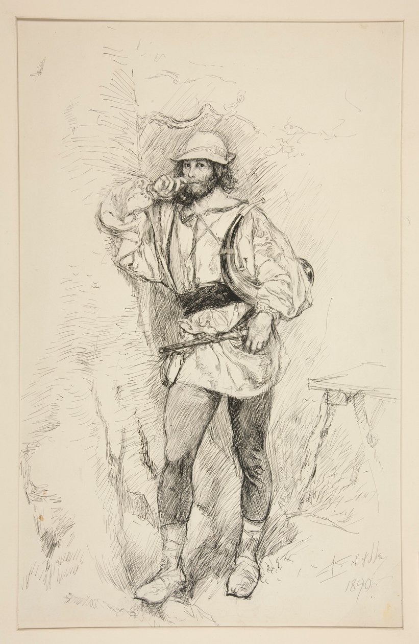 Jacques, Illustration for Act II, Scene V, As You Like It by Edwin Austin Abbey