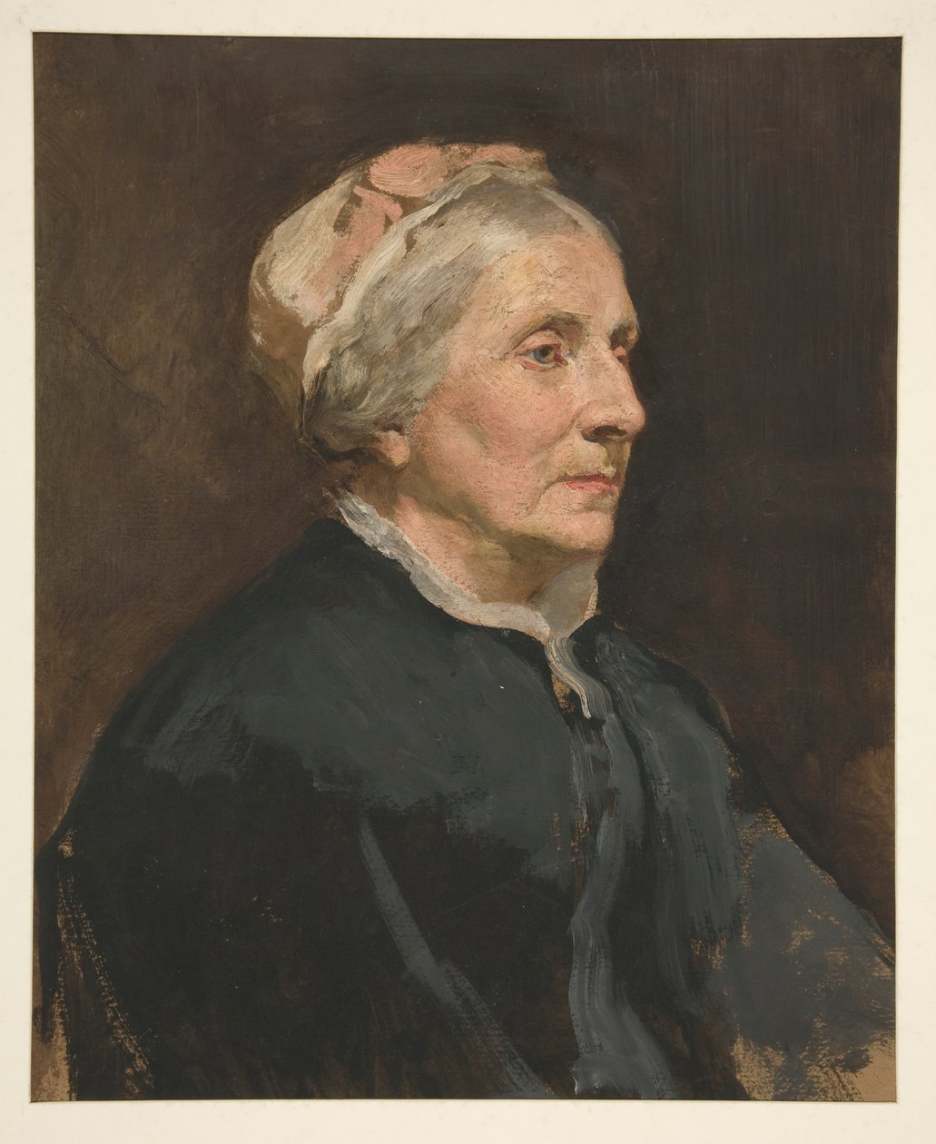 Portrait of an Older Woman (Unidentified Sitter) by Edwin Austin Abbey