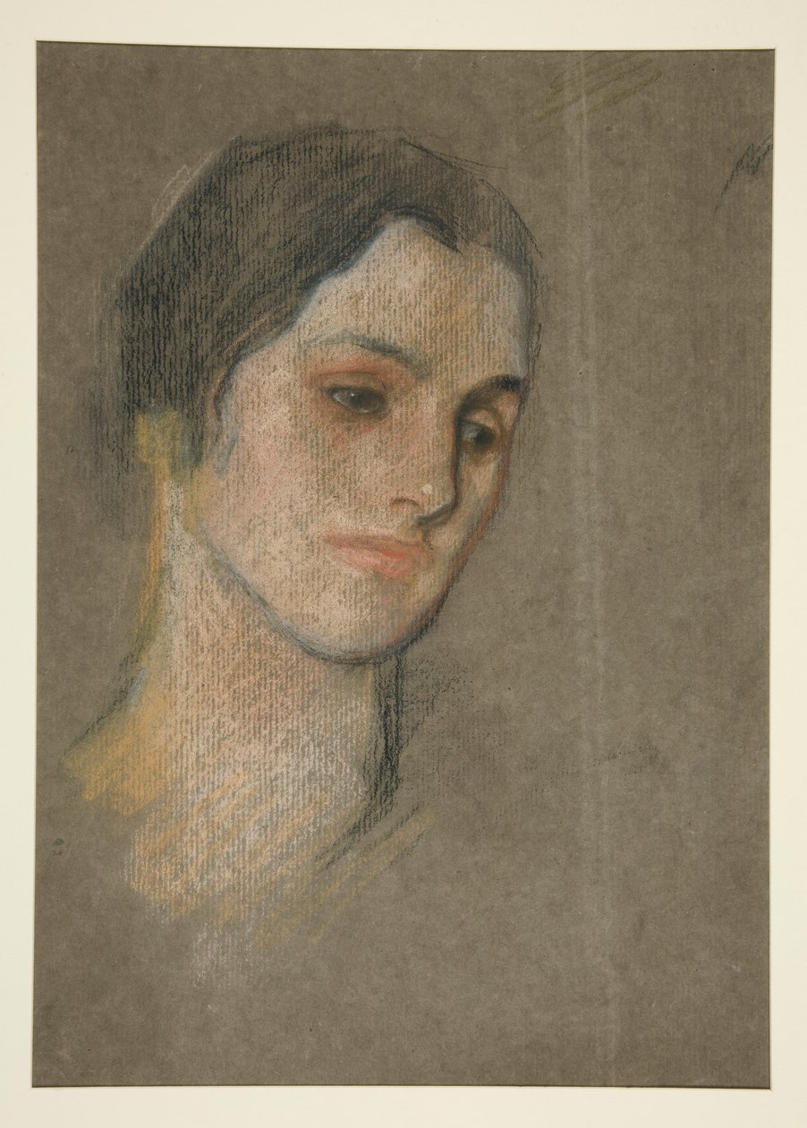 Portrait of an unidentified woman by Edwin Austin Abbey