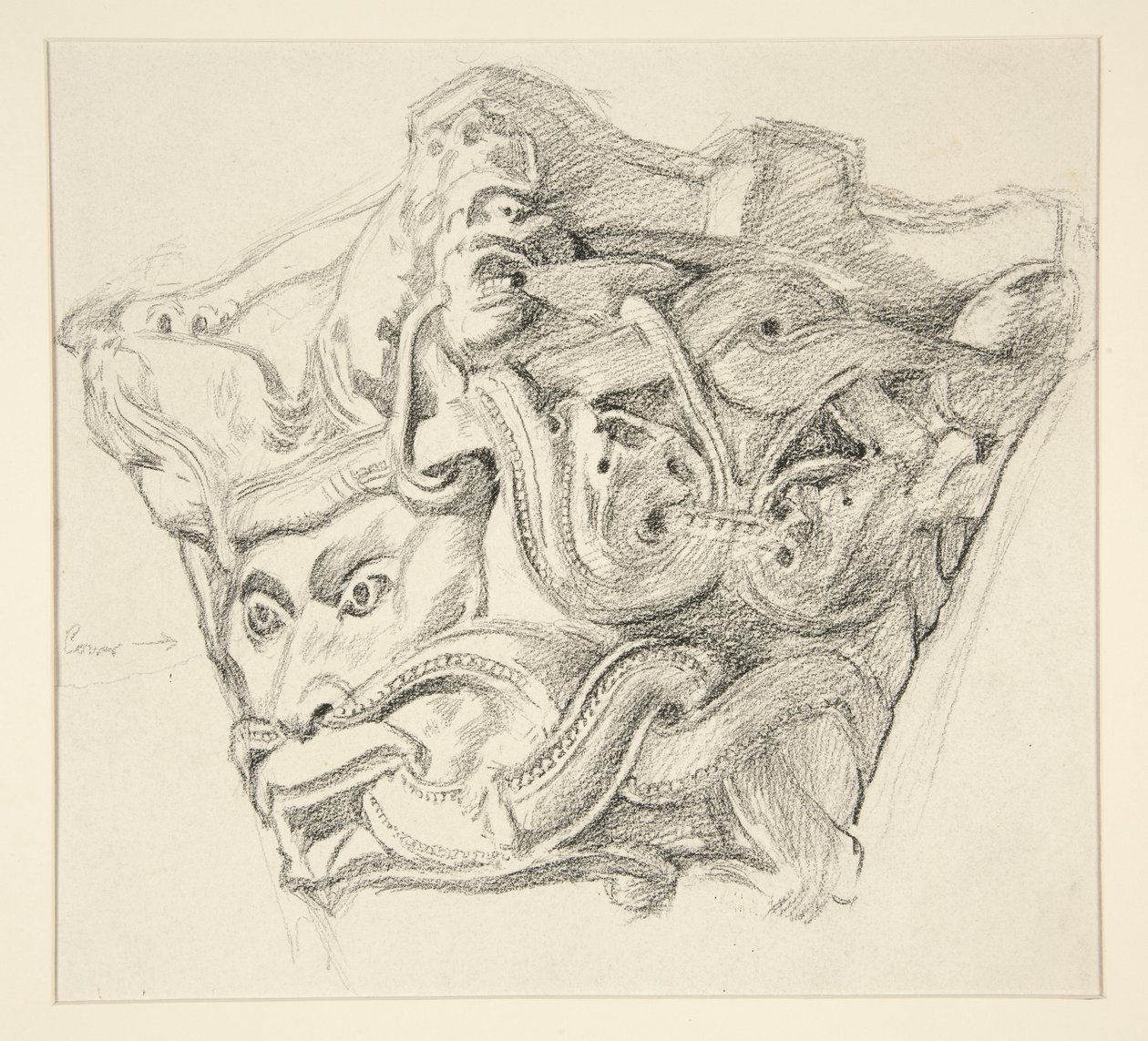 Sketch of a Capital by Edwin Austin Abbey