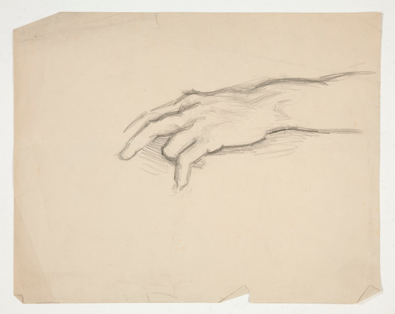 Sketch of a Hand by Edwin Austin Abbey