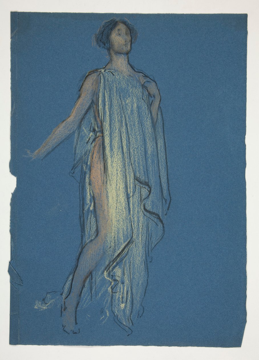 Sketch of a woman - costume study for a play? by Edwin Austin Abbey
