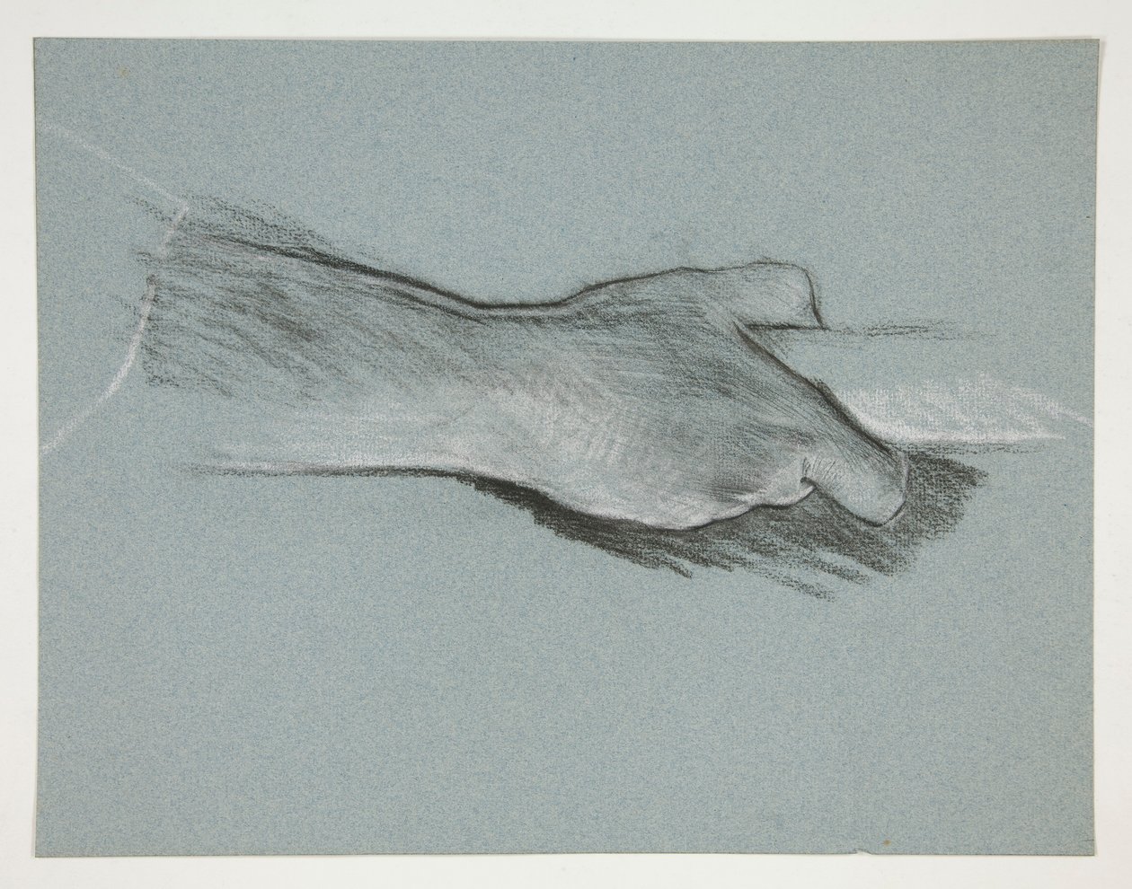 Sketch of One Hand Grasping a Pole by Edwin Austin Abbey