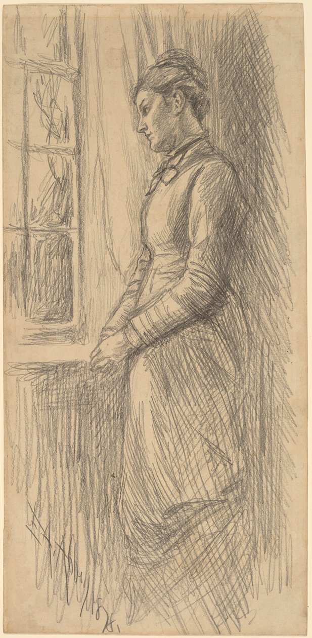 Solitude: Miss Vesta Rollinstall by Edwin Austin Abbey