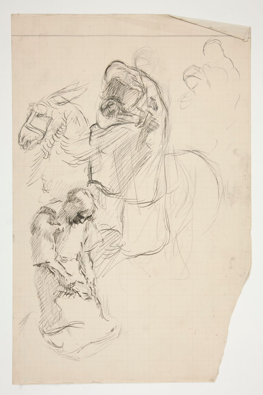 Study for The Quest of the Holy Grail (series of fifteen paintings for the Boston Public Library, completed in 1901) by Edwin Austin Abbey