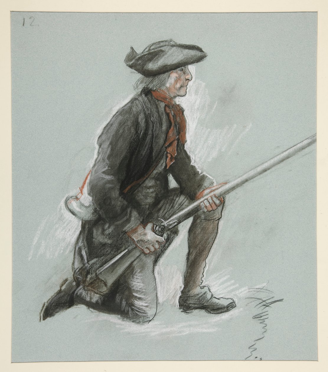 Study for a figure by Edwin Austin Abbey