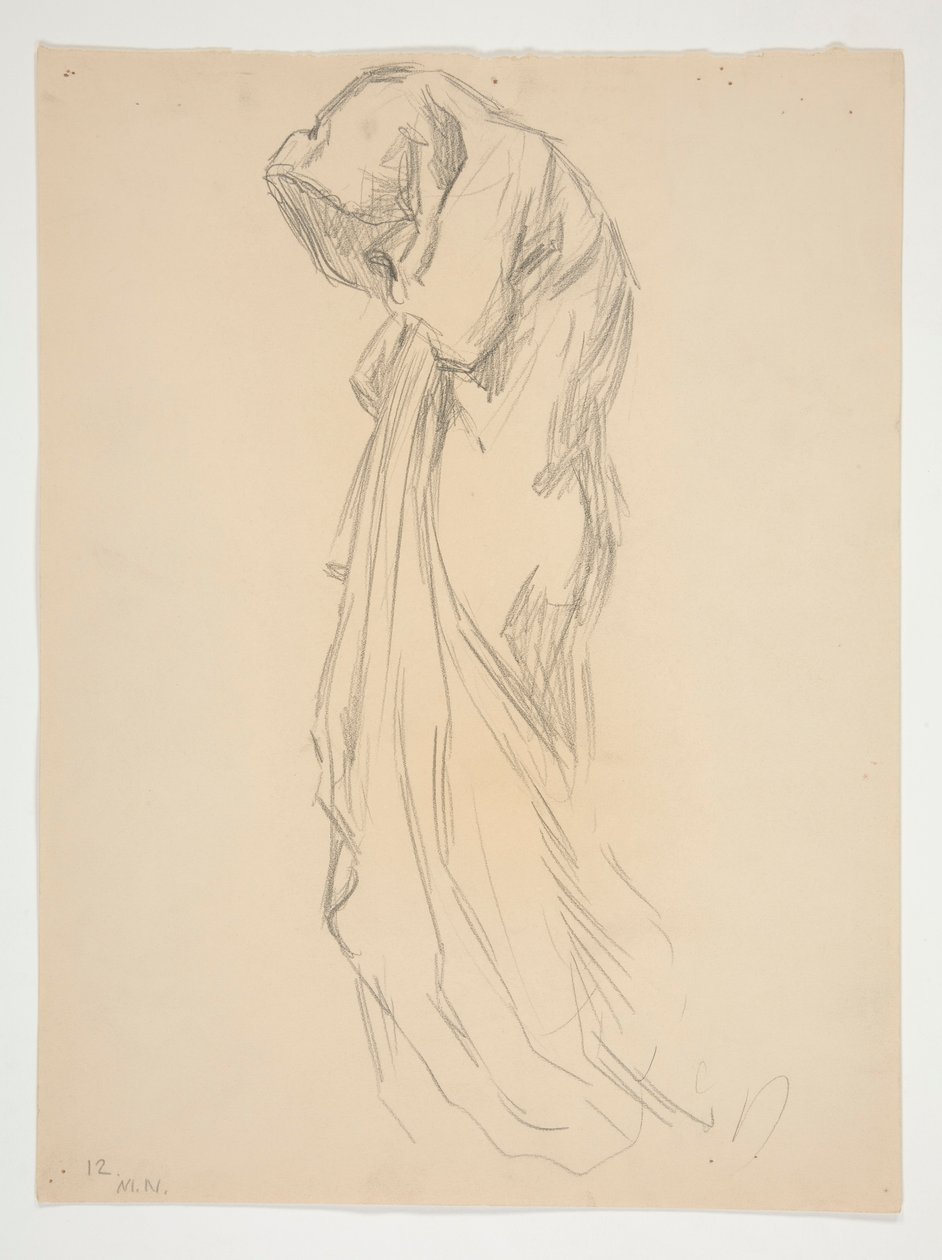 Study for Figure of 12 Midnight by Edwin Austin Abbey