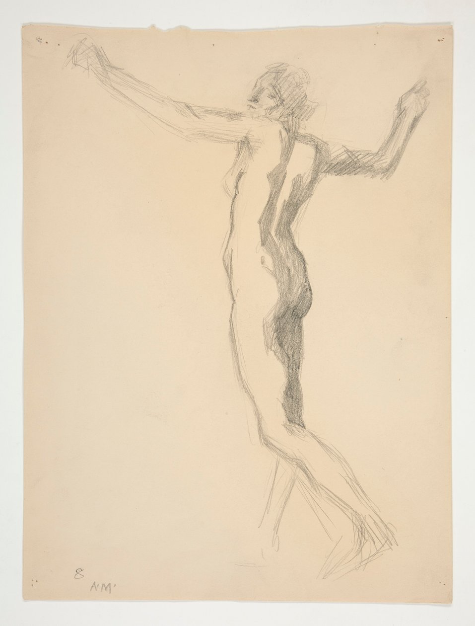 Study for Figure of 8 am by Edwin Austin Abbey