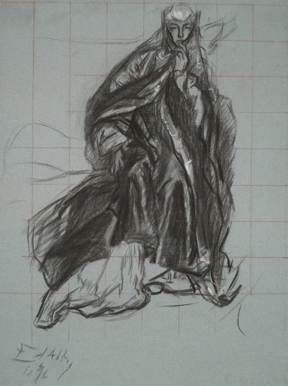 Study for the Queen, from The Play Scene, Hamlet, Act 3, Scene 2 by Edwin Austin Abbey