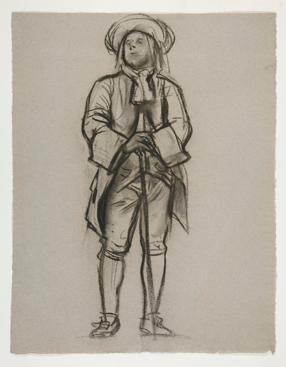 Study for the figure of Penn or Franklin for mural at the state capitol building in Harrisburg, Pennsylvania, 1902-1911 (completed by John Singer Sargent) by Edwin Austin Abbey